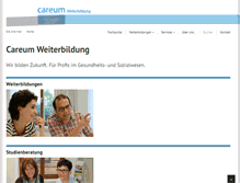 Tablet Screenshot of careum-weiterbildung.ch